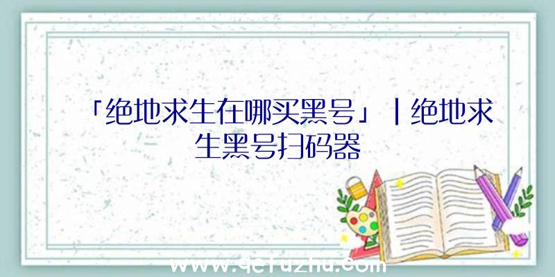 「绝地求生在哪买黑号」|绝地求生黑号扫码器